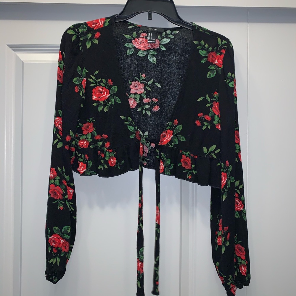 Flower Tie Top